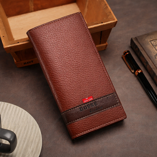 Tarz Luxe Contrast Band Executive Long Wallet