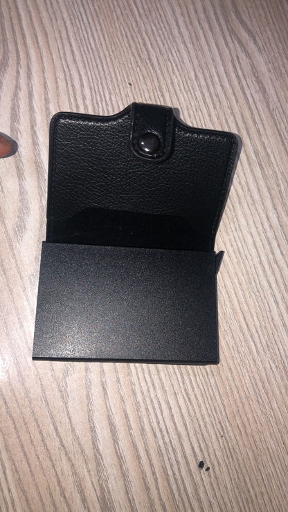 Tarz Luxe Slim Metallic Pop-Up Card Holder