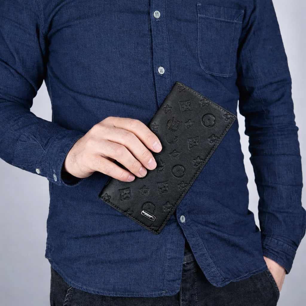 Tarz Luxe Monogram Luxe Zip Around Long Wallet