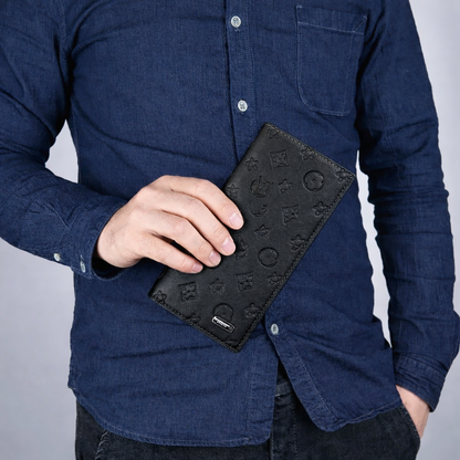 Tarz Luxe Monogram Luxe Zip Around Long Wallet