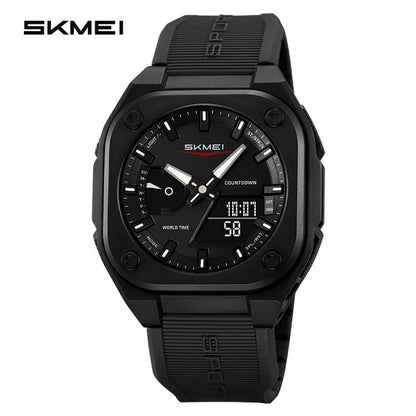 Tarz Luxe KMEI Original Men’s World Timer Analog-Digital Sports Watch