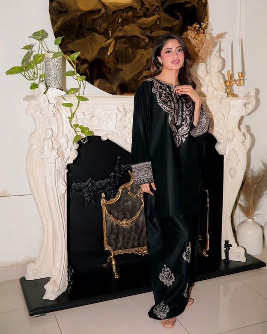 Tarz Luxe – Luxury Pure Shamoze Silk 2-Piece Ensemble