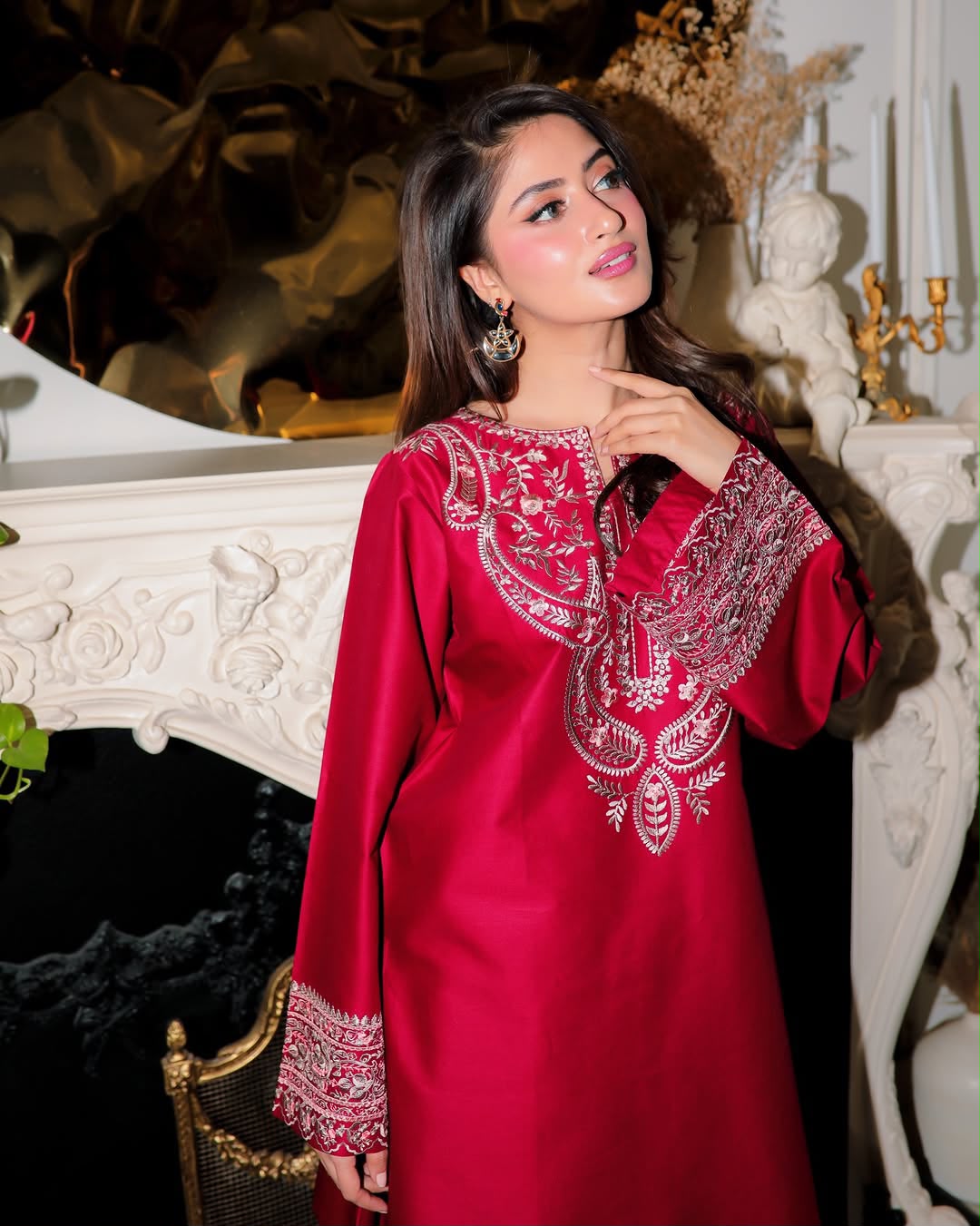 Tarz Luxe – Luxury Pure Shamoze Silk 2-Piece Ensemble