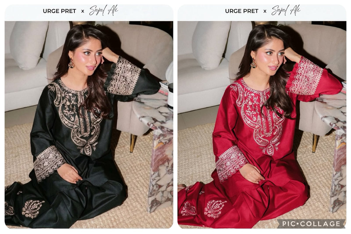 Tarz Luxe – Luxury Pure Shamoze Silk 2-Piece Ensemble
