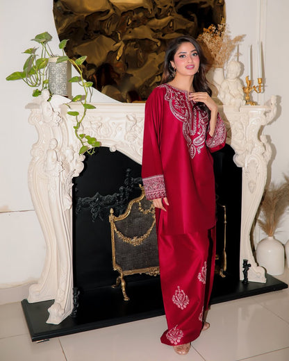 Tarz Luxe – Luxury Pure Shamoze Silk 2-Piece Ensemble