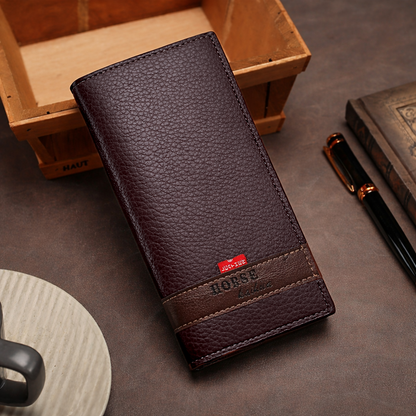 Tarz Luxe Contrast Band Executive Long Wallet