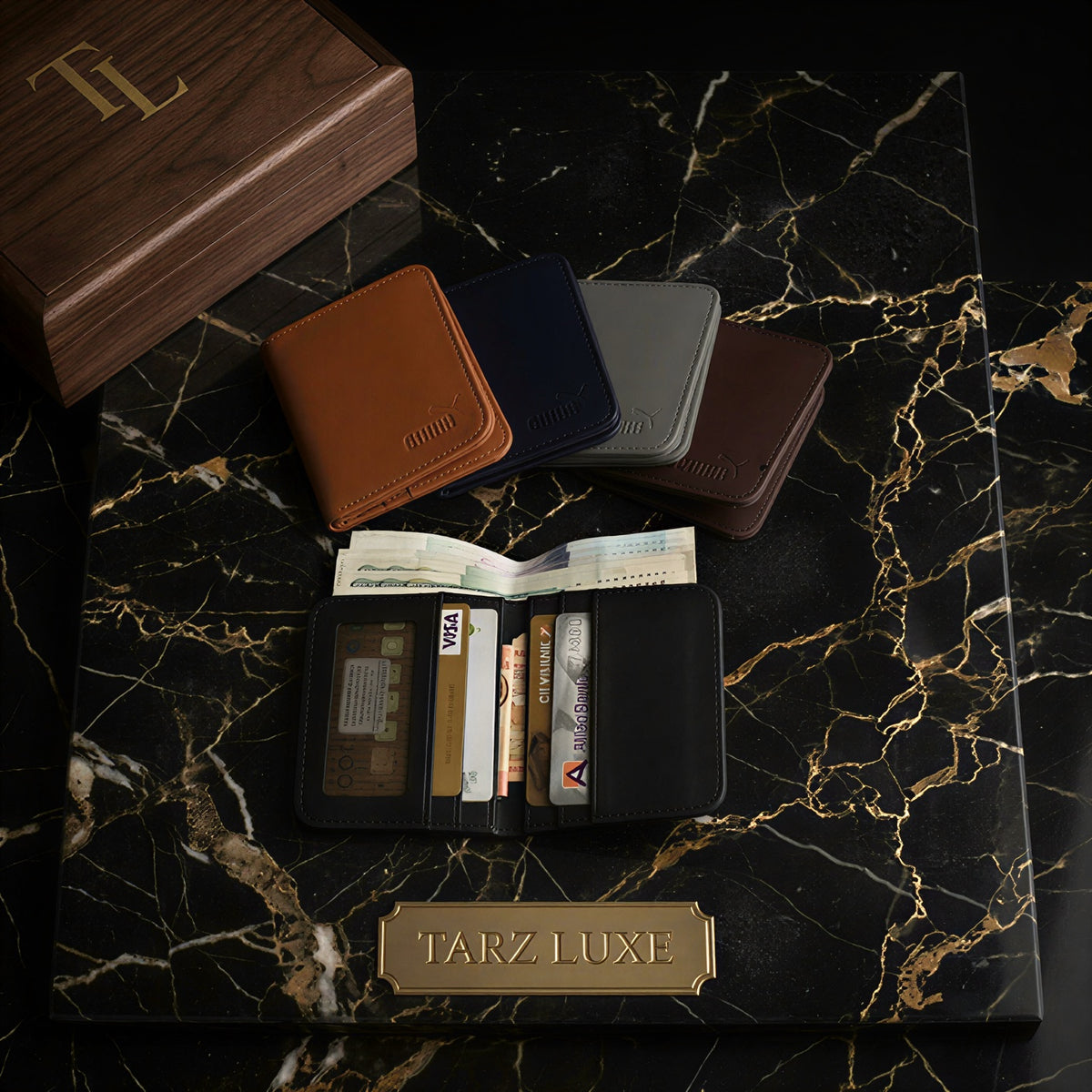 Tarz Luxe Premium Smart Wallet – Lightweight Compact Card Holder & Cash Organizer for Men & Women