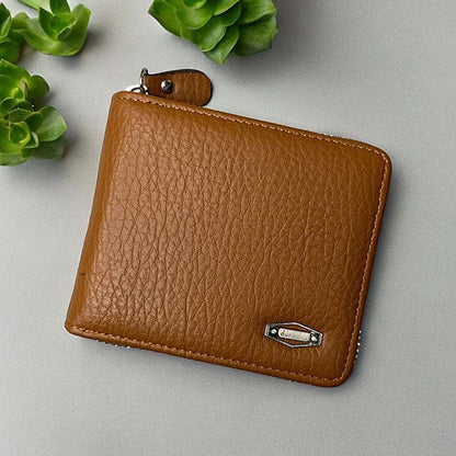 Tarz Luxe – Dunbollu Premium Gold Zip Leather Wallet