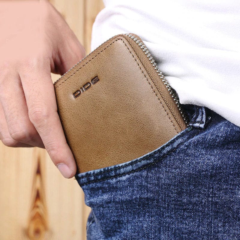 Tarz Luxe – GOL Zip Leather Wallet for Men