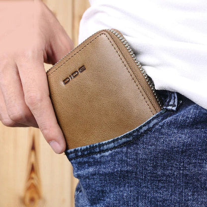 Tarz Luxe – GOL Zip Leather Wallet for Men