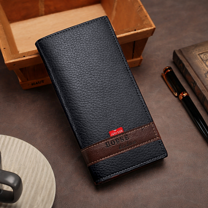 Tarz Luxe Contrast Band Executive Long Wallet